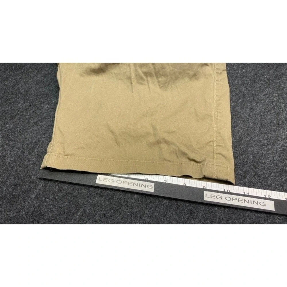 Across the Pond Chino Shorts Mens 34 Khaki Tan Signature Line Stretch Cotton